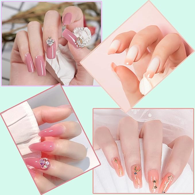 2Pcs Polygel Nail Brush & Picker, Dual-ended Oval & Flat Gel Nail Brushes Polygel Slice Tool for PolyGel UV Builder Gel Nails Extension
