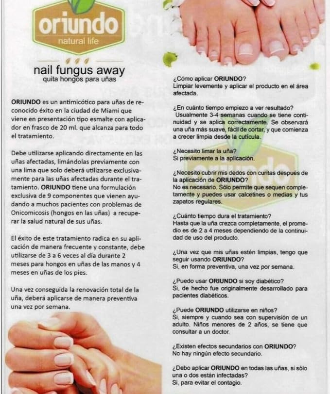 Generic Oriundo Natural Treatment for Nails./ Natural producto para unas., 0.5 Fl Oz (Pack of 1), clear