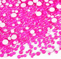 Blinginbox Flatback Glass Rhinestones,Bedazzler Gems 2880pcs Non Hotfix Crystal Rhinestones for Nail Charms Crafts Clothes Tumblers,Hot Pink Neon,Mixed SS6-20 of 0.07-0.18in