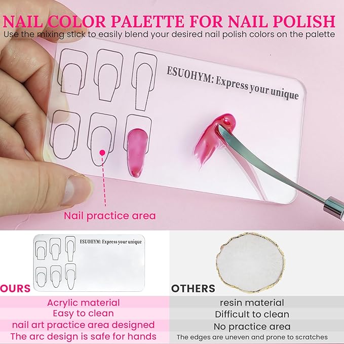 Nail Art Brushes Set with Brush Stand Nail Sculpture Pen Dotting Tools For Paint 3D Nails,Nail Design Brush for Acrylic Gel Dip Powder Nail Extensions,French Manicure,for Home Salon (Pink)