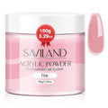 SAVILAND 5.29OZ Pink Acrylic Powder: Chip-Resistant Acrylic Nail Powder for Salon Effect Nail Extension 3D Carving Frech Manicure Long-Lasting for Begginers Home DIY Nail Salon