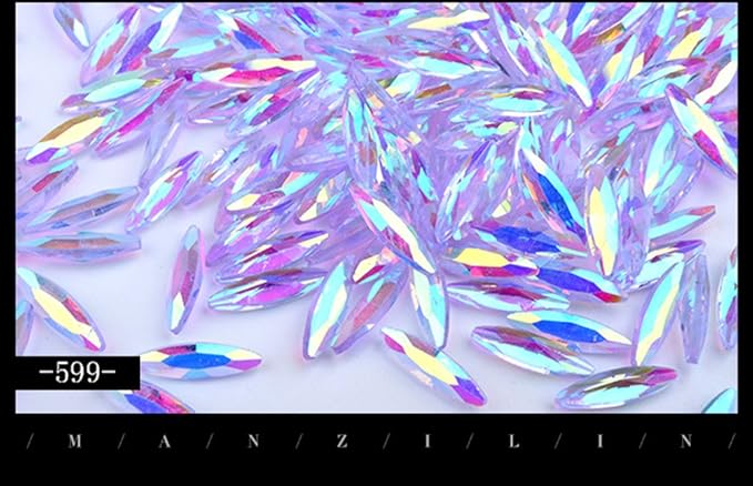 Nail Art Symphony Rhinestones 3D DIY Horse Eye Glitter Stones Pedicures Decoration 80Pcs