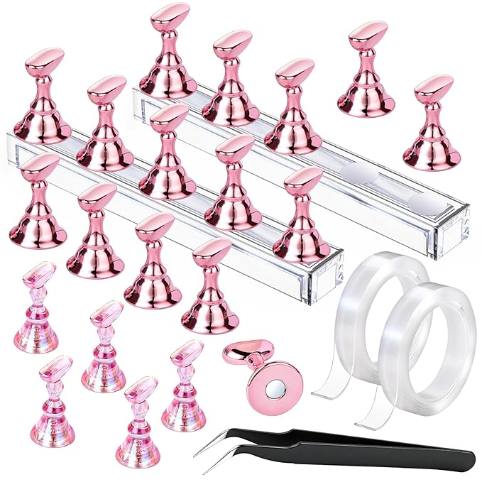 FANDAMEI 20PCS Nail Stand, Nail Holder For Painting Nails, Nail Stand For Press Ons, Nail Stands, Press On Nail Stand, Nail Holder, Nail Stands For Nail Art, Nail Art Tools, Nail Stuff, Nail Tools