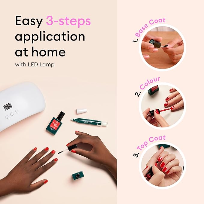 Manucurist • Green Flash LED Gel Nail Polish • Vegan • 12-Free, Plant-Based (61%) Gel Polish • Made in France • 0.5 fl oz (MILKY WHITE)