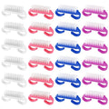 Travel Size Handle Grip Nail Brushes, 24 Pack Nail Cleaning Brushes, Hand Scrub Cleaning Brush for Nails and Toes