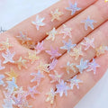 100Pcs Colorful Starfish Nail Art Charms Fresh Summer Beach Nail Art Accessories Ocean Theme Starfish Sea Series Nail Rhinestone Diamonds Resin Crafts for Women Nail Art Supplies Manicure Decoration