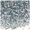 The Crafts Outlet 5,000pc Rhinestones Round 2mm Tiny for Nails - Flatback Light Blue LBL