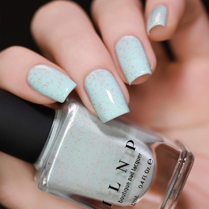 ILNP Pinkies Up - Robin Egg Blue Speckled Nail Polish