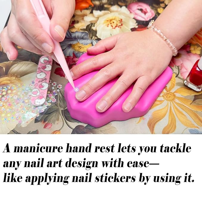 arm rest for nails tech 4pcs Silicone nail accessories,nail arm rest manicure arm rest nail hand rest arm rest for nails Suitable use at home Nail Technician Use Must Have Nail Pillow