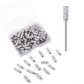 100pcs Small Nail Sanding Bands for Nail Drill, 3.1mm Mini Nail Sanding Mandrel Bits 180 Grit Fine Nail File Bits for Acrylic Nails Gel Manicure Pedicure Nail Prep Salon Supplies,Zebra