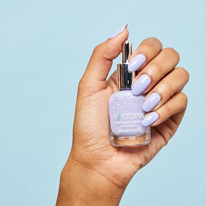 Nailtopia Bio-Sourced, Chip-Free Nail Lacquer - Fast Dry Nail Polish - Superfood-Infused - Natural Nail Polish - Keep It 100-0.41 oz