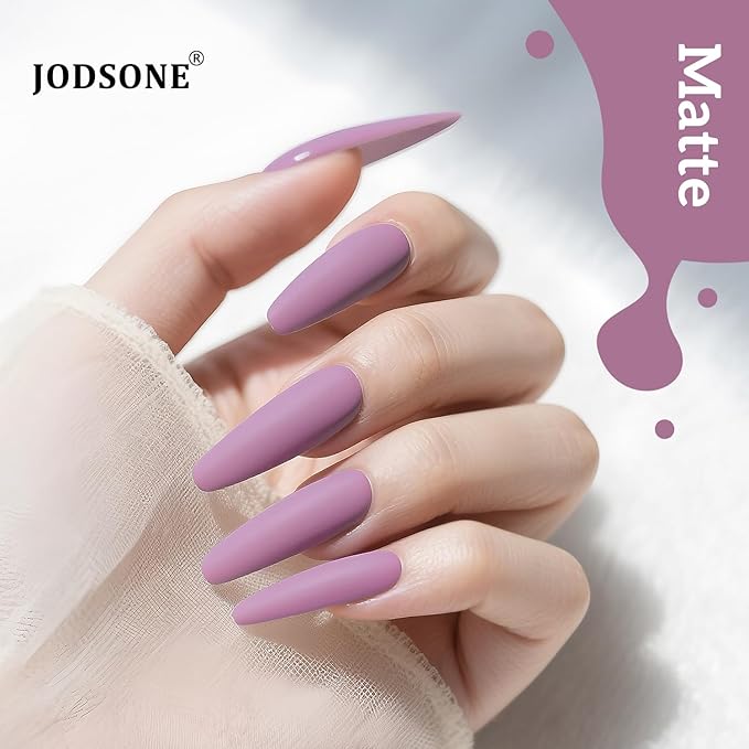 JODSONE Gel Nail Polish Light Purple 16.5ml Gel Polish Nail Gift Soak Off U V Nail Lamp Art Manicure Salon DIY Home for Women Girls