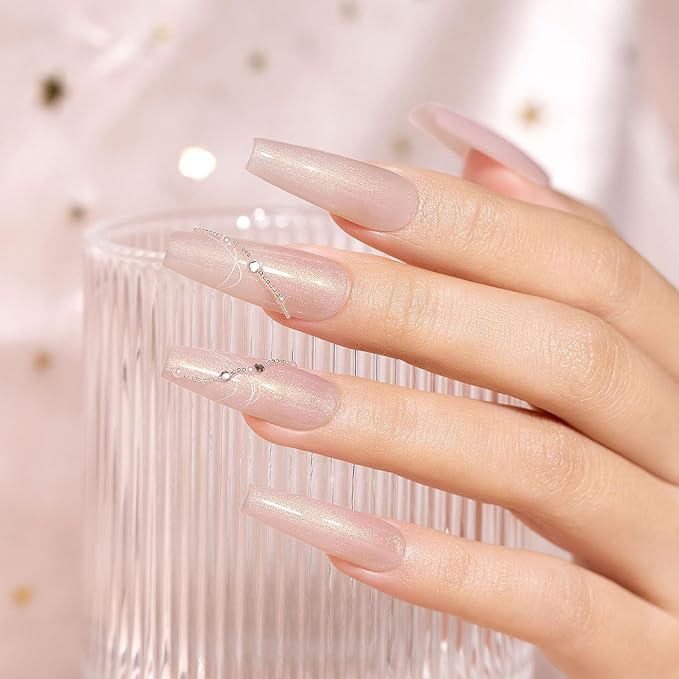 RARJSM Shimmer Rubber Base Gel Nail Polish Glitter Nude Sheer Pastel Pink Gold Rubber Base for Nails Brush on Quick Extend Builder Hard Gel Soak Off Curing Requires 15ml Salon Home French Manicure