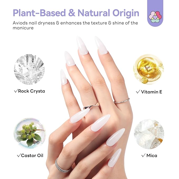 SAVILAND 5-IN-1 Ultra Hard Builder Nail Gel: 120 g Large Capacity Milky White U V Need Hard Gel for Nails Nail Extension Strengthen Thickening Durable Hard Gel Easy Nail Art DIY Home Use