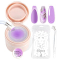 Cushion Gradient Painting Gel, Ombre Nails Aura Nails Full Coverage Precise Control of Each Dip 100pcs Spong & Tweezers Matte Effect Non-Wipe Long Lasting Soak Off UV LED(v)