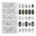 5 Pcs Nail Plates Stamping Set Starry Star Moon Esoteric Elements Nail Art DIY Stamping Template