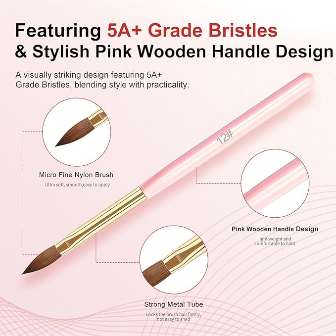 Nail Art Brushes Set,10pcs Nail Art Tools Nail Art Design Pen Painting Tools Fingernail Brush Nail Cleaning Brush for Acrylic Application Acrylic Powder 3D Nail Carving Nail Art Brushes Set