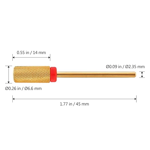 MIRACLE 3/32" Nail Drill Bits Crystal Top Large Barrel Head for Electric Drill Machines ｜ (Extra Fine)