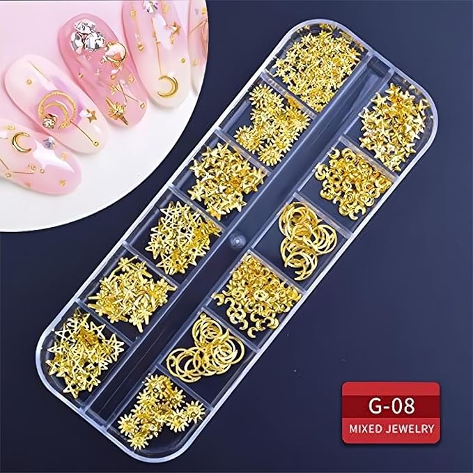 Nail Art Kit, Nail Design Tools Kit with Nail Art Brushes, Nail Art Dotting Pens, Nail Stickers for Nail Art, Nail Charms and Gems, Nail Rhinestones, Nail Art Decoration Kit