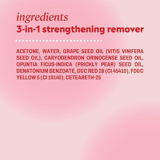 Onyx Professional 3-in-1 Strengthening Nail Polish Remover with 7 inch Nail File, 16 fl oz - Removes Nail Polish, Hydrates, Strengthens Nails | Infused with Grapeseed Oil, Cacay Oil, Cactus Seed Oil