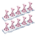 JUSTOTRY 2 Sets Nail Holder Stand for Press on Display, Magnetic Fake Wave Shape Holder and Painting Practices, Beginner Acrylic Salon Equipment and Decor