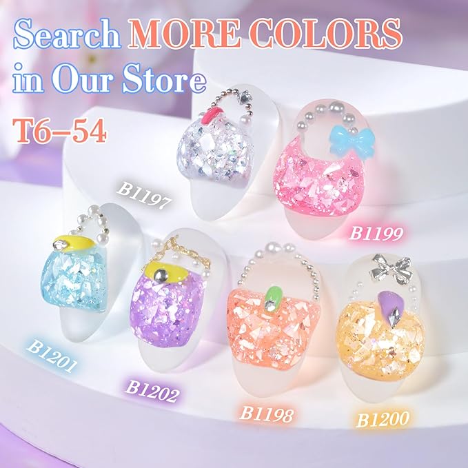 Double Rhythm 0.5Oz Glitter Gel Polish Same Color Same Bollte Shimmer Reflective Color for Nail Art Salon DIY Soak Off 15ml Nail Lamp Gel Polish at Home (Orange Peach-B1198)