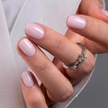 CurvLife Soft Gel Press On Nails Square, Long-Lasting 30Pcs Reusable Stick On Fake Nails Kit with Glue Tabs, Glossy Salon-Style Manicure for Women Teens Beginners, At-Home (Ivory Kiss)