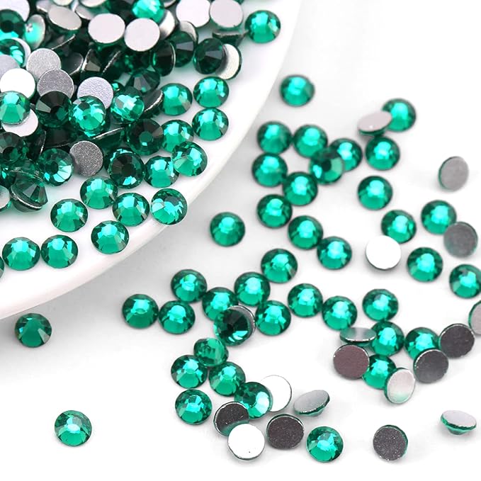 4320 Pieces Rhinestones for Christmas Decoration Flatback Glass Crystal Red Clear Green Rhinestone for X-mas Crafts DIY Nails Makeup Face Clothes Shoes(SS20,4.8-5.0MM)