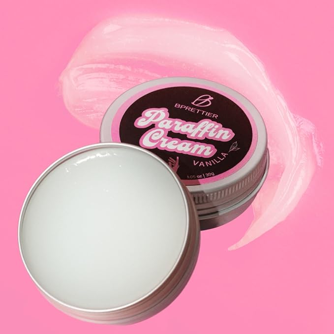 Cold Paraffin Wax Cream for Hands and Feet, Shea Butter Cuticle Balm, Vanila Scent Home Spa, No-Heat Moisturizing Mask