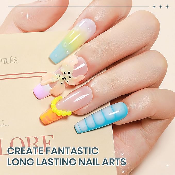 White 3D Molding Gel for Nails Art Non-Stick Hand Solid Builder Gel Hard Nails for Extension Carving Sculpting Beauty Charms for Beignner and Salon DIY