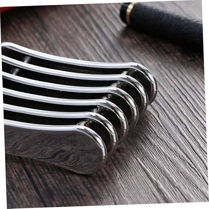 2 Pcs Nail Art Pen Holder Uv Gel Brush Polish Pen Rest Stands for Pens Stylish Golden Silver Nail Brush Organizer for Nail Art Tools and Accessories