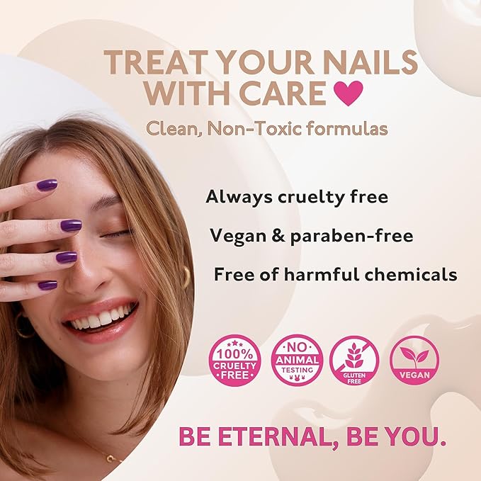 Eternal Nude Nail Polish Set for Women (NUDE GRAY) - Brown Nail Polish Set for Girls | Long Lasting & Fast Drying Nail Polish Kit for Home DIY Manicure & Pedicure | Made in USA, 13.5mL (Set of 4)