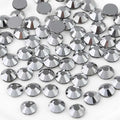 Beadsland 2880pcs Flat Back Crystal Rhinestones Round Gems for Nail Art and Craft Glue Fix,Silver Hematite,SS4,1.5-1.7mm