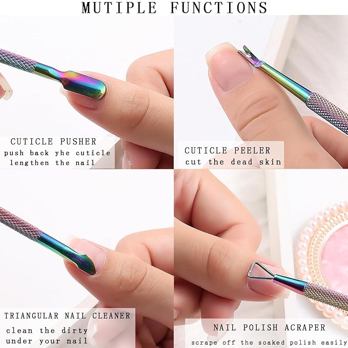 Nail Soaking Bowl, 1PCS Soak Off Gel Polish Dip Powder Remover Manicure Bowl for Hand with Stainless Steel Cuticle Peeler, Cuticle Pusher, Acetone for Acrylic Nail Supplies (Nail Polish Removers Kit1)