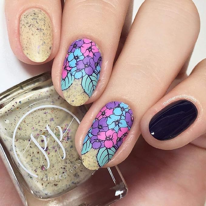 Whats Up Nails - B044 From Ground Comes Life Stamping Plate for Nail Art Design