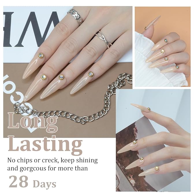 Dip Powder, Nude Color Dipping Powder French Nail Art Starter Manicure Salon DIY at Home, Odor-Free and Long-Lasting, No Needed Nail Lamp Curing, 1 Oz