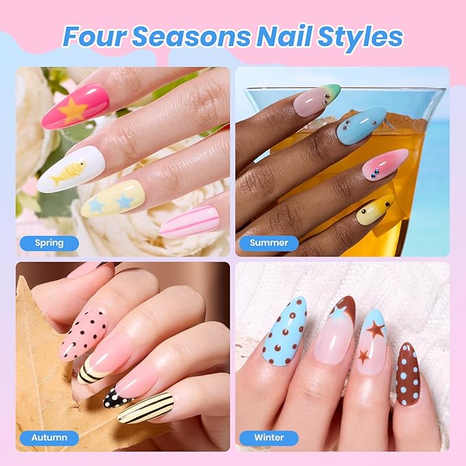Beetles Deal Box Gel Nail Polish Kit with U V Light - 20 Colors Gel Polish 40 Pcs All-In-1 Nail Kit with TPO & HEMA Free Base and Top Coat DIY Nails Supplies Home Salon Manicure Set Gifts for Women