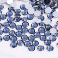 500 Pieces SS30 6mm Flatback Rhinestones Clear Glass Round Gems Crystals for Nail Art DIY Crafts Clothes Shoes Bags （Dark Grey）