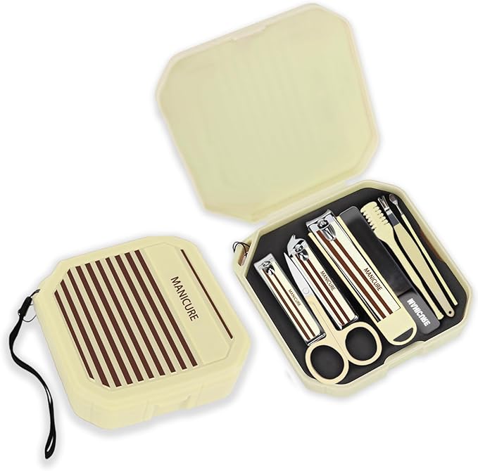 Manicure and Pedicure Kit,Nail Clippers for Women,Travel Gifts for Women,Nail Tools Set 8 in 1,Fingernail Clipper,Manicure Set Men,Gifts Set for Men,Stocking Stuffers for Teen