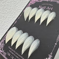 Luxury Press on Nails Medium Curved Stiletto Handmade Eagle Claw Unique Reusable ABS Material Fake Nails Dragon Claw False Nails with Designs Cat Claw Glossy Glue on Nail Thick Acrylic Nail(S)