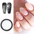 White Spider Gel for Nails, White Gel Paint for Nails Art UV LED DIY Design Manicure Spider Paint Nail Gel for Nail Art