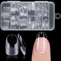 240pc Oval Gel Nail Tips Short Fake Nails for Press on Nails Clear Acrylic Nails Tips, 12 Sizes Full Cover Nail tips Round Soft Gel Nail Tips False Nails Extension Artificial Fingernail