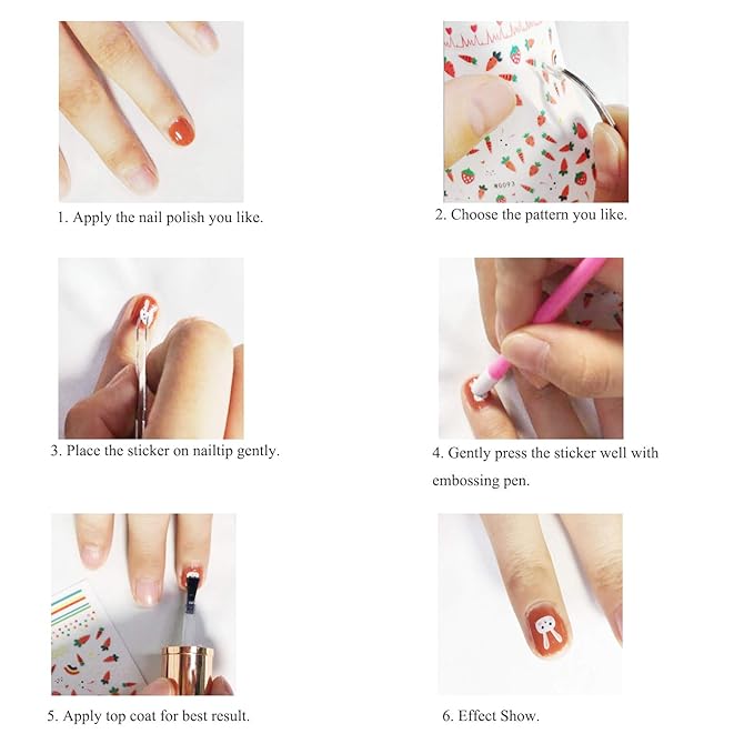 New 16 Large Sheets Nail Stickers for Women Kids Teens Little Girls Self Adhesive Nail Decals for Nail Art Decoration Include Flowers Butterfly Plants Leaves Fruits Rainbow Animals and More