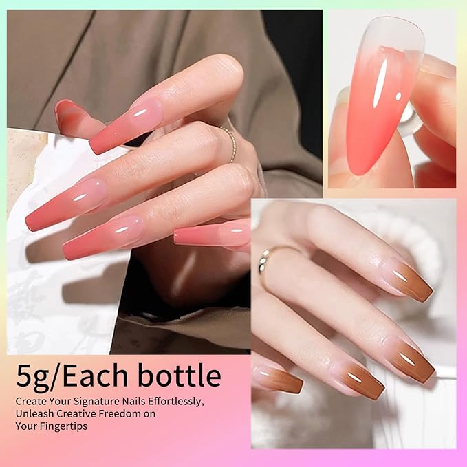 78 Colors Ombre Gel Polish Set Sponge Pat Paint Nail Gel for Gradient Color Floral Designs and Artistic Painting PatGel Polish for Professional Nail Art Creative DIY
