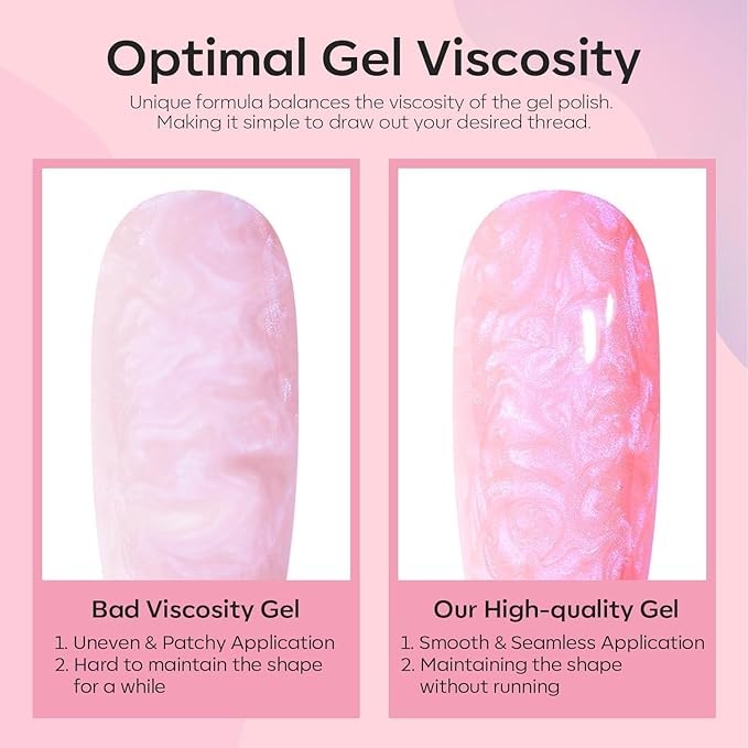modelones Glitter Gel Nail Polish Pastel Pink Glitter Gel Nail Polish Soak-Off UV Gel Polish - 28+ Days Long-Lasting Salon-Quality Nail Art for Spring DIY Manicure & Gift 15ML