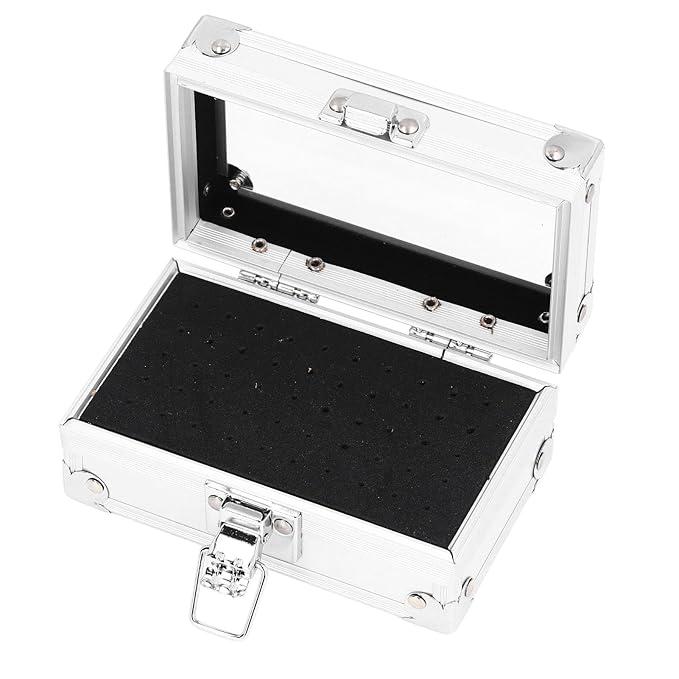 Dioche Nail Drill Bits Holder - Dustproof, Drop Resistant Multi Hole Nail Drill Bits Stand Displayer Organizer Container