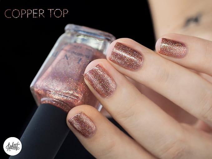 ILNP Copper Top - Copper Holographic Metallic Nail Polish