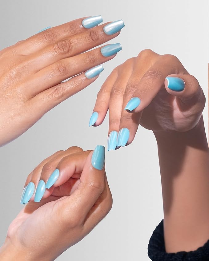 Artistic Colourluxe Press-On Tips Kit - Ready to Wear Manicure - Long-Lasting Manicures – Easy Application, Natural Look, 30 Nails (I'm A Chameleonaire, Kit)
