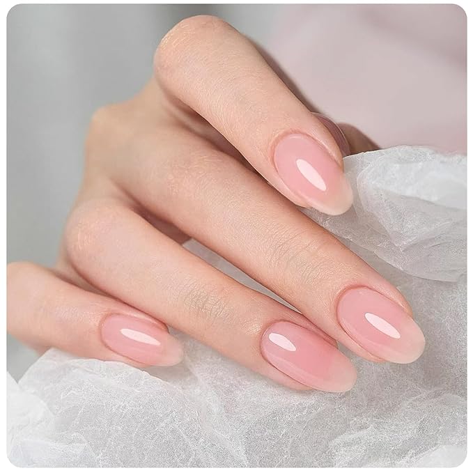 Vishine UV LED Nail Lamp Gel Nail Polish Kit, 36Pcs Jelly Translucent Natural Color Gel Base and Matte & Glossy Top Coat Soak Off DIY Art Manicure All-In-One Nail gel Kit