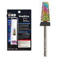 Professional 5 in 1 Tapered Nail Drill Bits, 3/32'' Safety Tungsten Carbide Bits, Remove Hard Gel Fast, Left & Right Hand Use, Easy for Beginner, Technicians Bits, Extra Coarse.